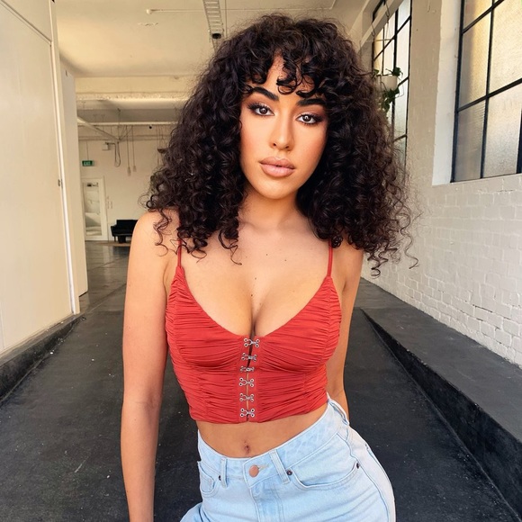 Tiger Mist Zetta Crop in Rust NWOT - Picture 4 of 6